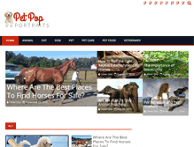 Tablet Screenshot of petpopportraits.com